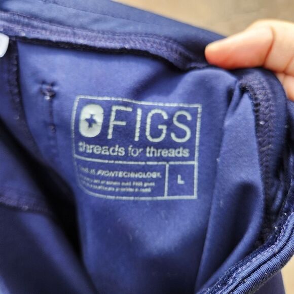 Figs blue jogger style scrubs - Picture 2 of 7